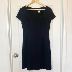 J Crew Women’s Mini Black Cap Sleeve Sheath Dress